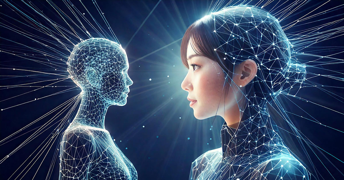 AIと対話する未来のイメージ