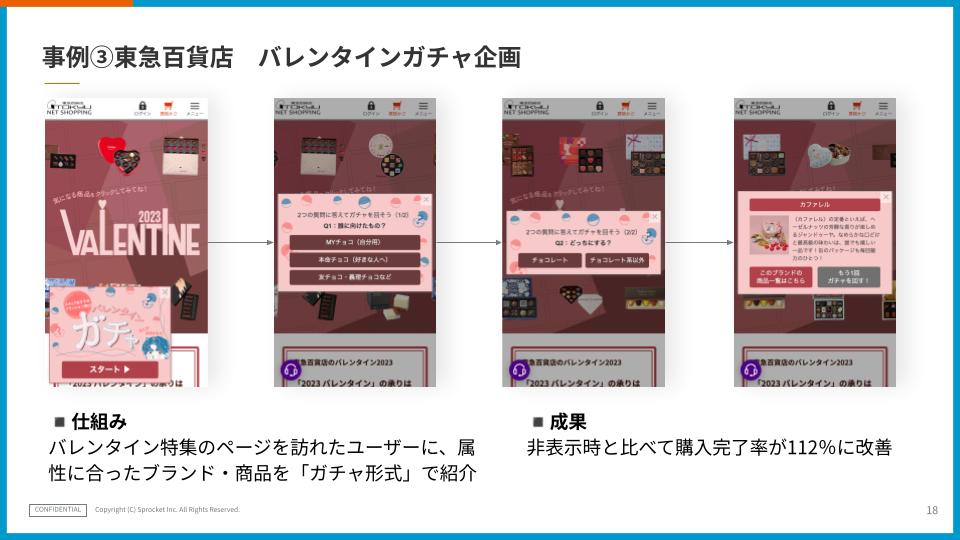 東急百貨店のバレンタインガチャ企画
