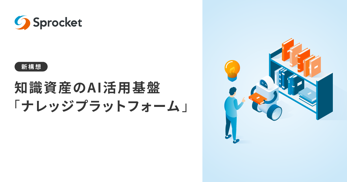 イメージ：知識資産のAI活用基盤「ナレッジプラットフォーム」構想