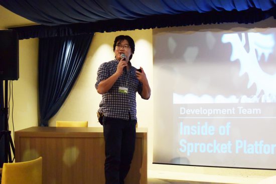 写真：Sprocket技術の責任者、弊社CTO中田