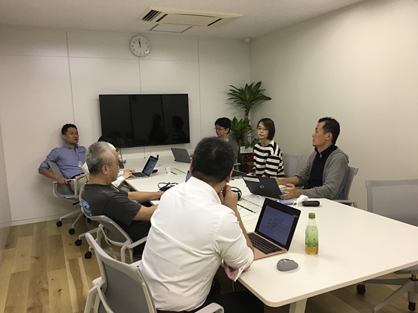 写真：代表・深田も参加したチームSの様子。