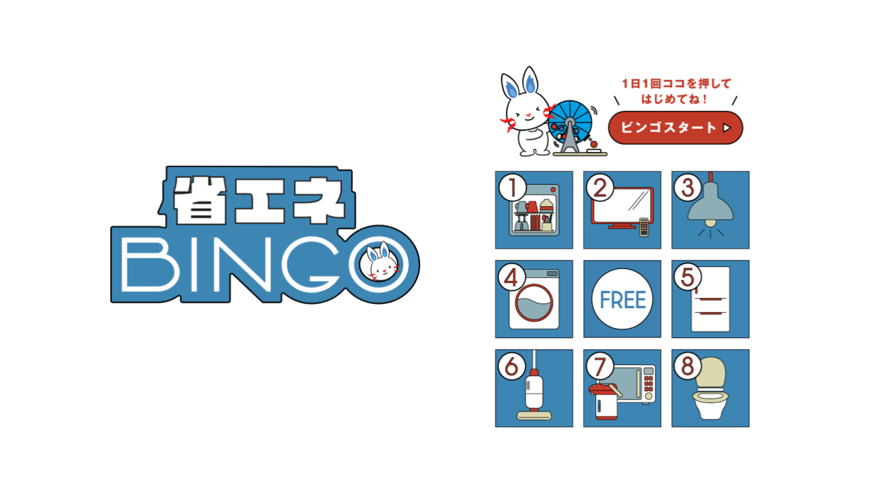 「くらしTEPCO web」の省エネBINGO