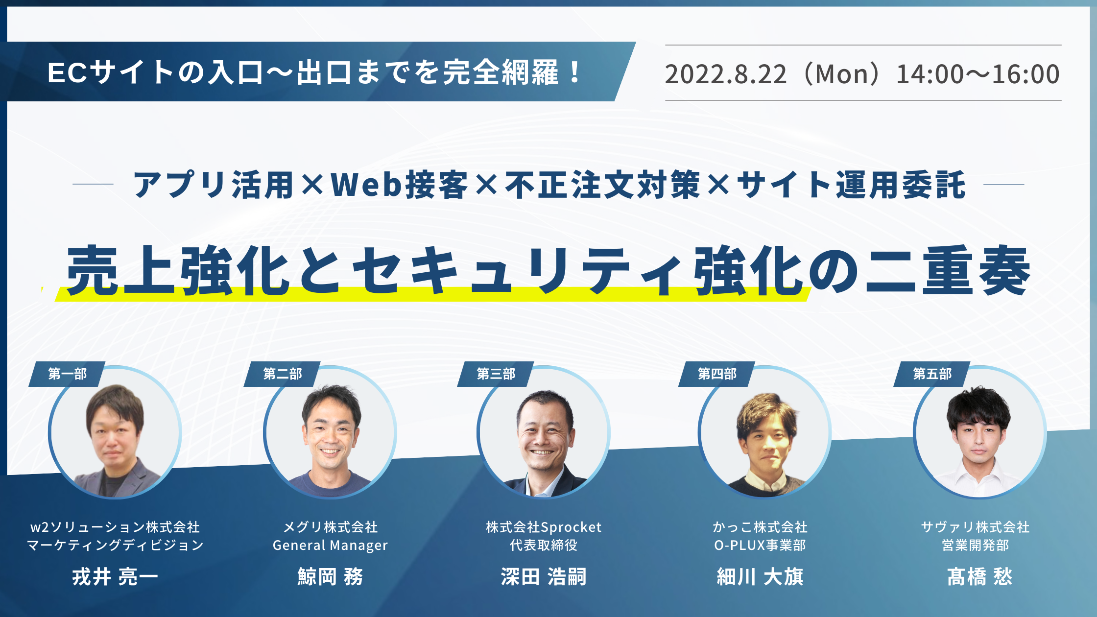 バナー:ECサイトの入口~出口までを完全網羅!-アプリ活用×WEB接客×不正注文対策×サイト運用委託-売上強化とセキュリティ強化の二重奏