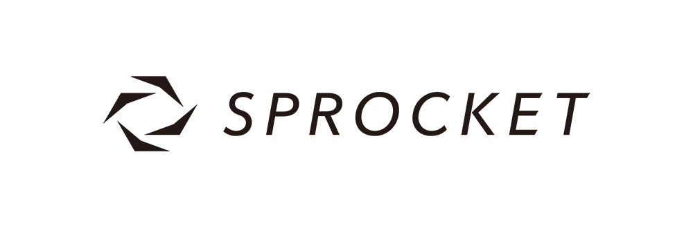 画像：Sprocketの新しいロゴ。黒一色ですっきりとしたイメージ