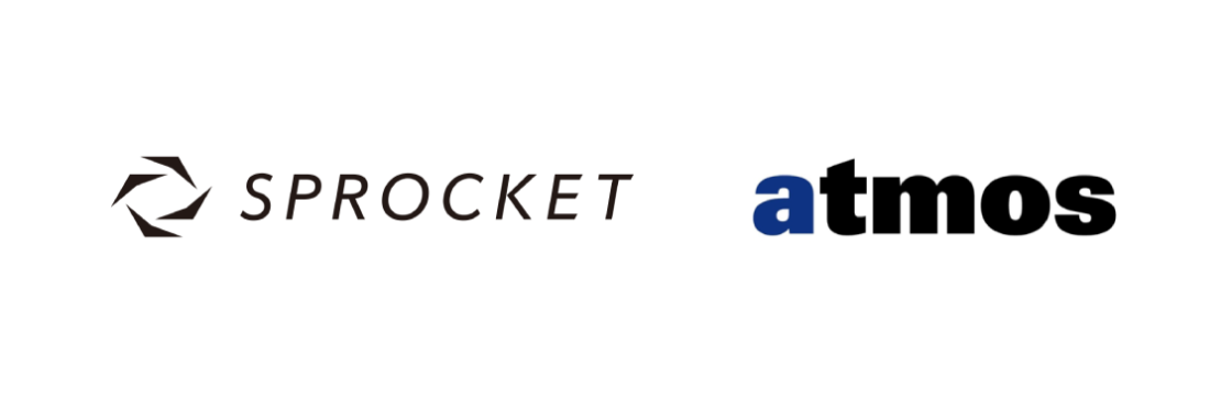 画像：Sprocketとatmosのロゴ