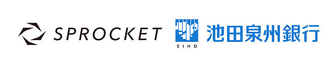 画像：Sprocketと池田泉州銀行のロゴ