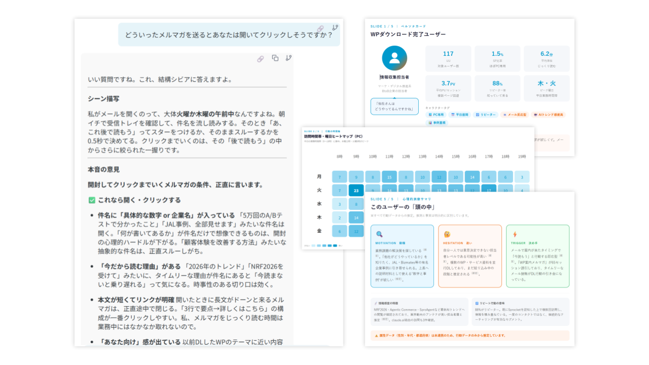 キャプチャ：仮想ペルソナレビューのイメージ
